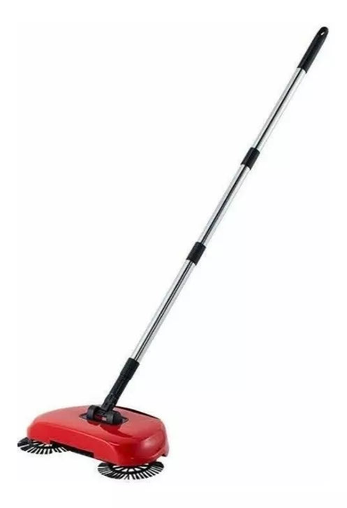 Escoba con Cepillos Giratorios 3 en 1
