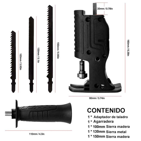 Adaptador Sierra Caladora para Taladro